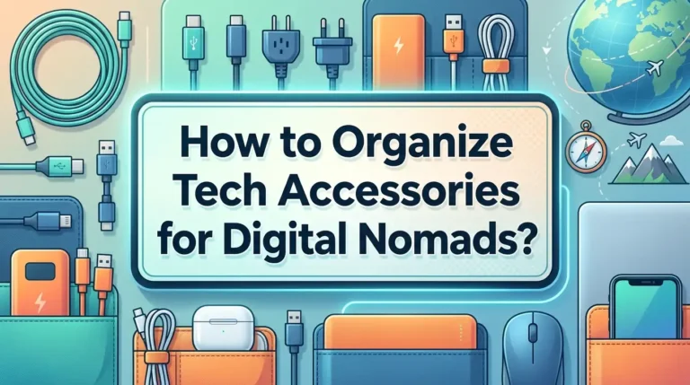 How to Organize Tech Accessories for Digital Nomads?