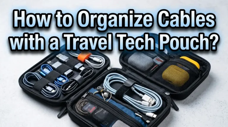 How to Organize Cables with a Travel Tech Pouch?